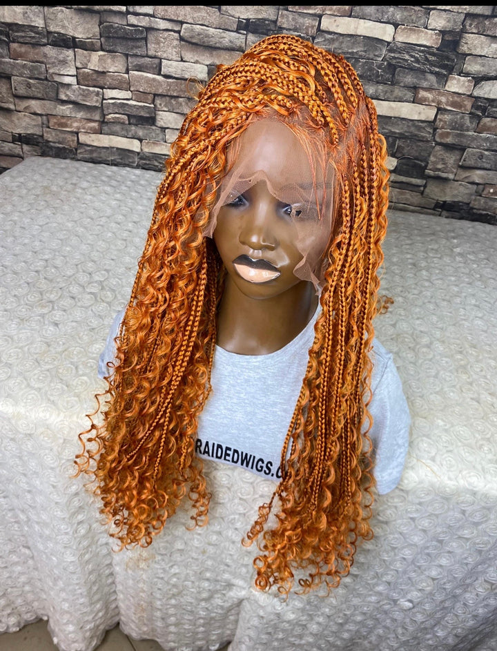 “Ginger Braid, Glueless, Lightweight -Diana Unit Ginger blonde