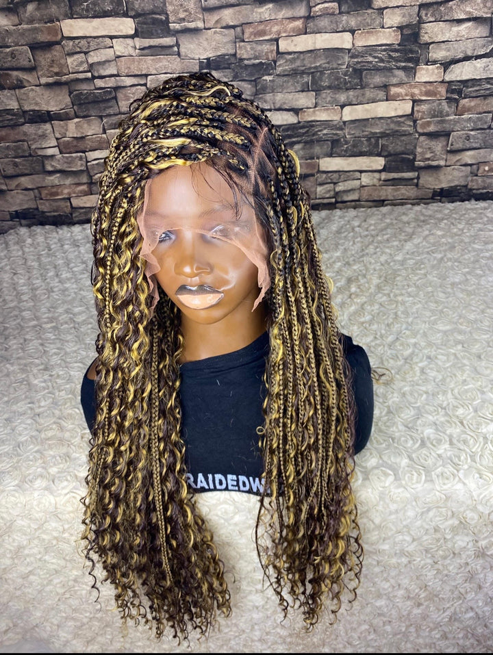 Glueless knotless Wig,BohoBraid Limited stock -Diana 33/27 mixed