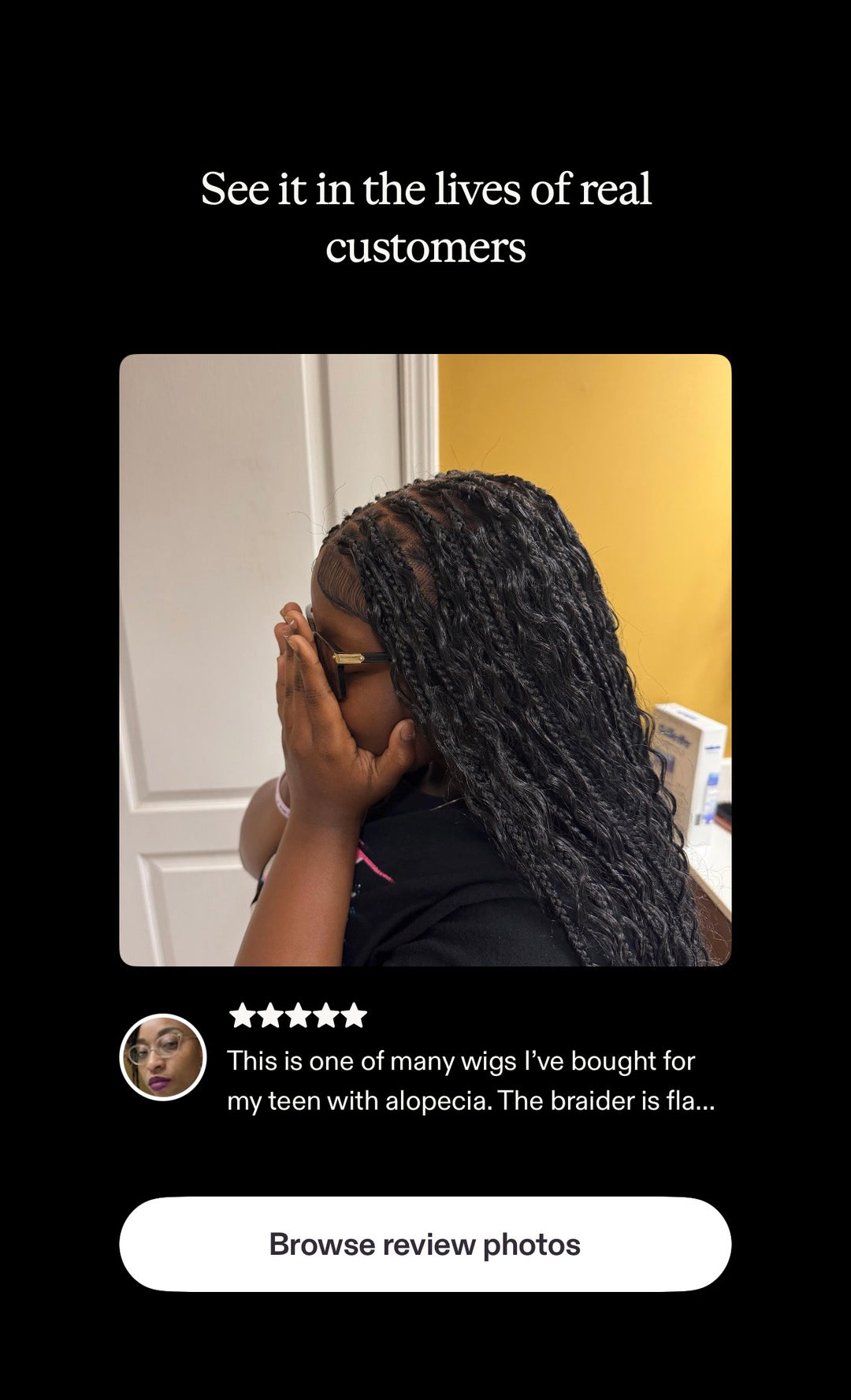 Boho Knotless Braids wigs for black women hairstyles -Diana