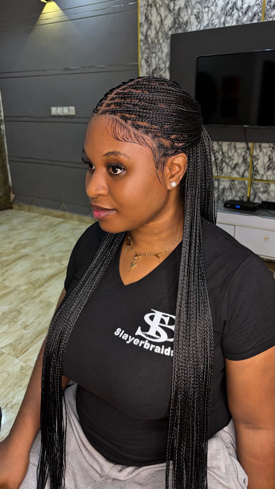 Knotless braided wigs for black women: Bora-