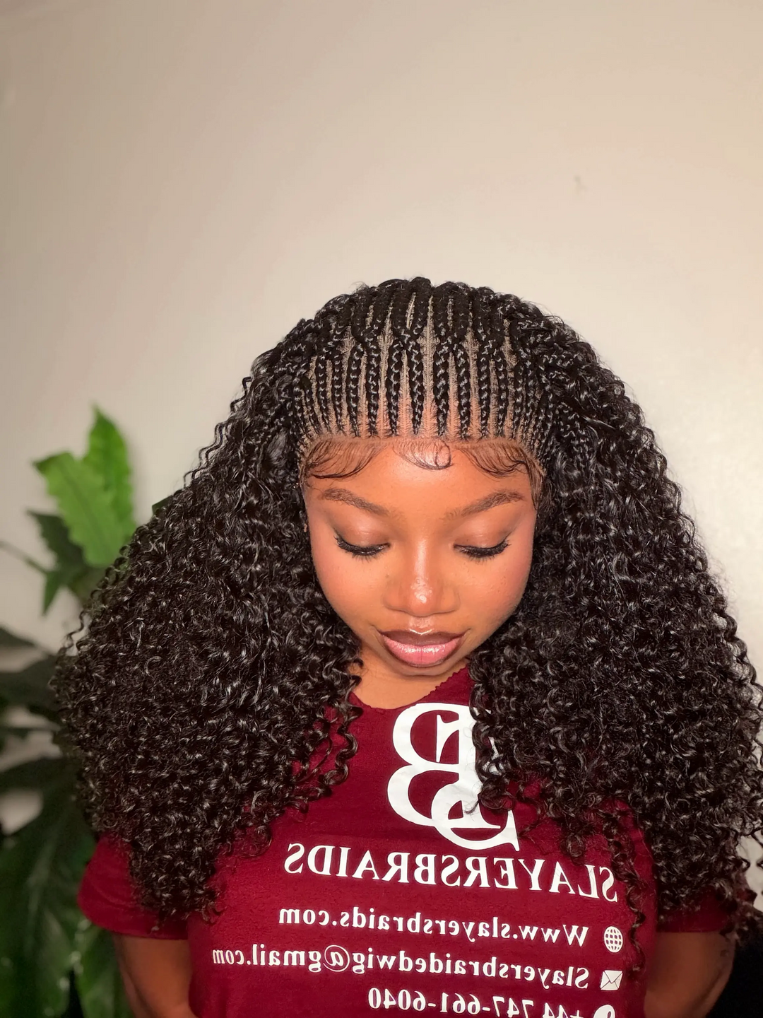Protective style for black women, Lace front curly Wig -Sommy Unit