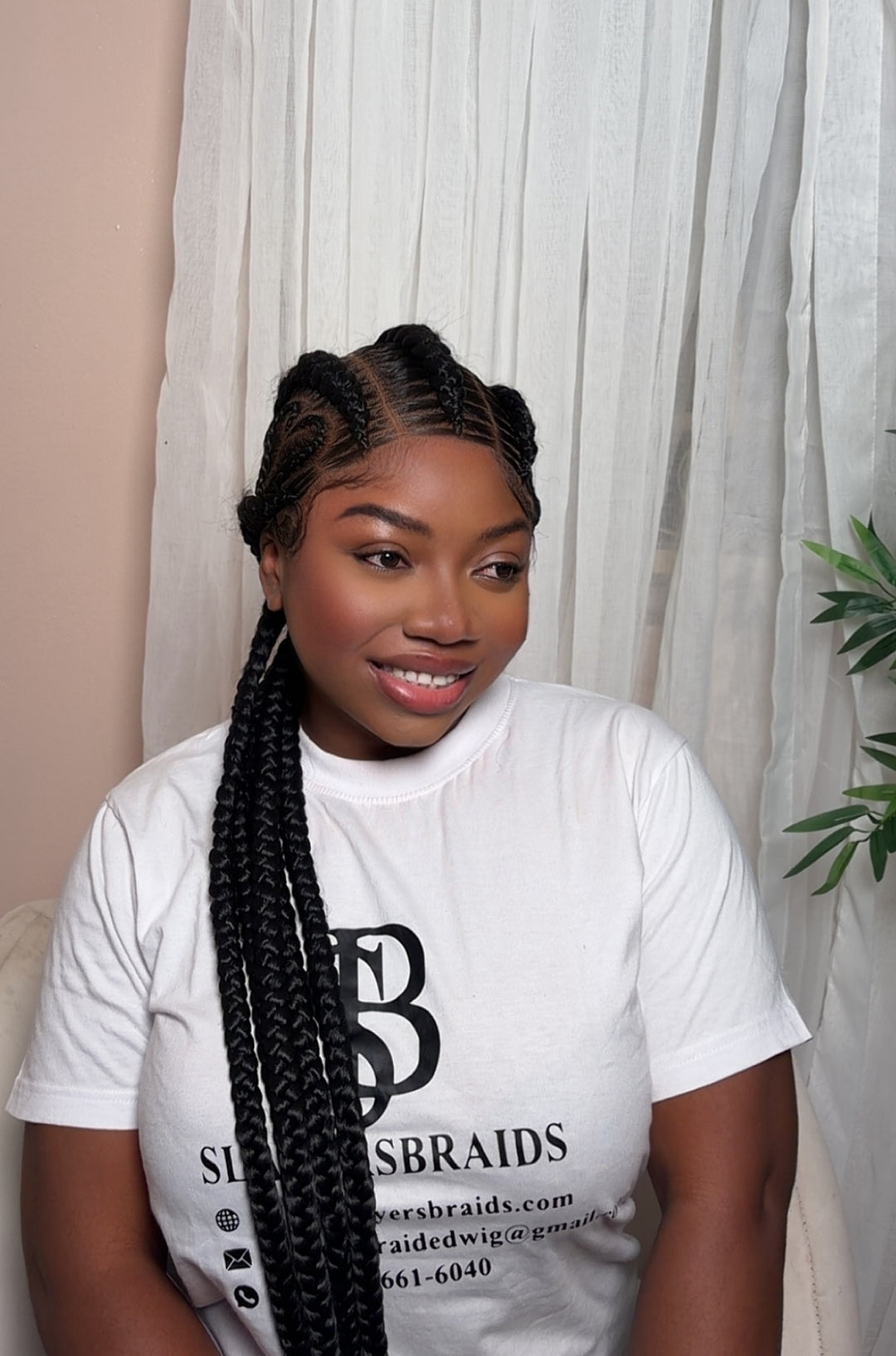 Custom braided Cornrow Wig-Sharnell