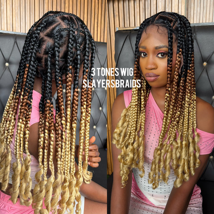 Quality Jumbo Knotless braided wig  -Veeva