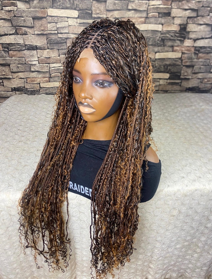 Honey /Caramel Highlight Synthetic Braids -Parshey Unit