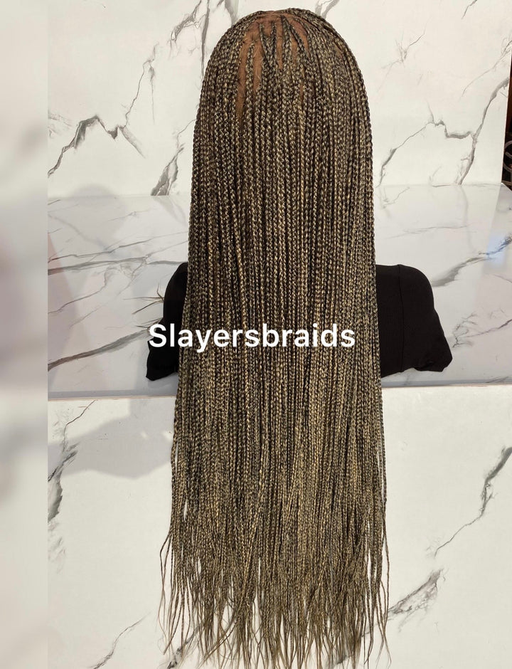 Ombré Knotless Wig Full Lace Senegalese Braids -Omeria