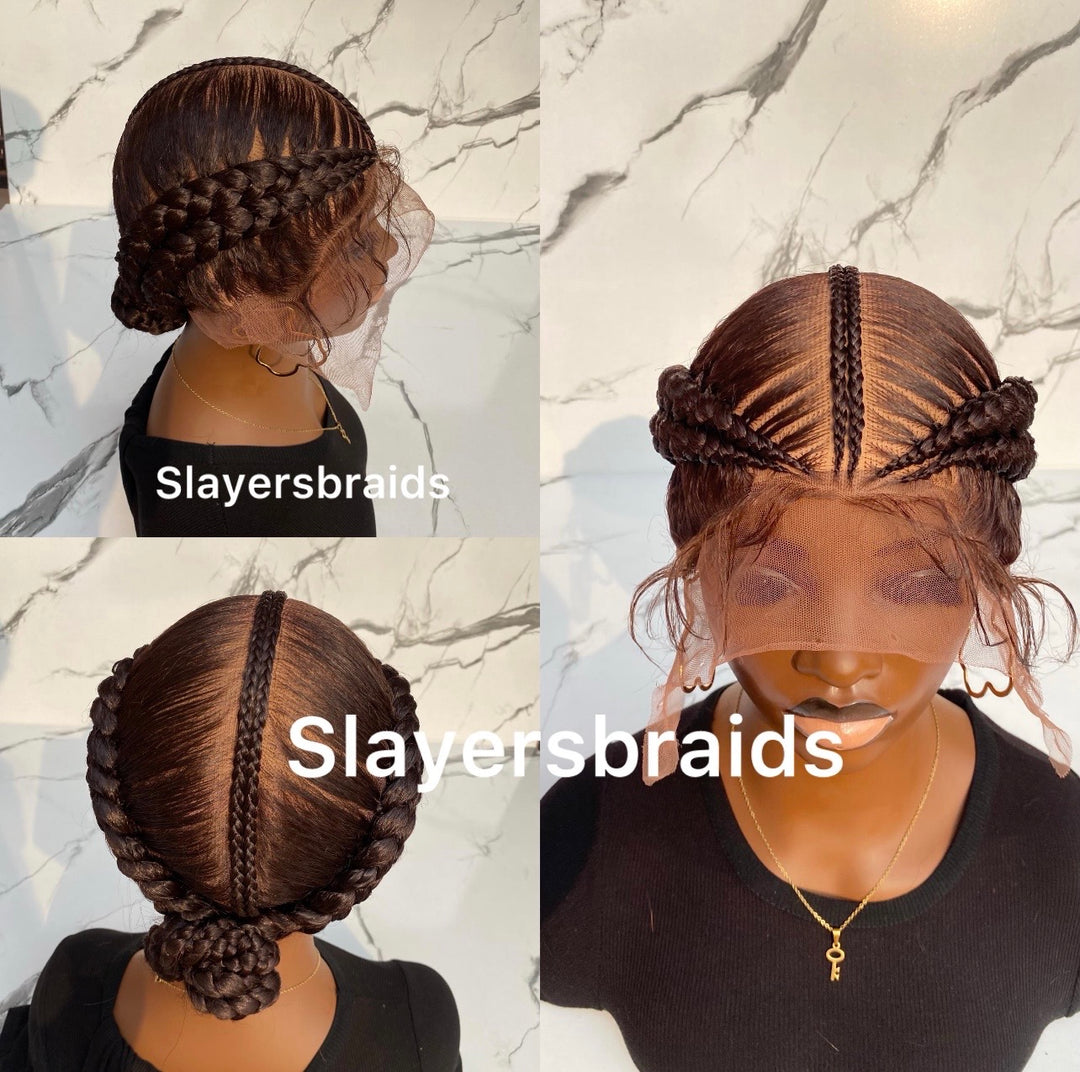 Glueless braided wigs- Alena 
