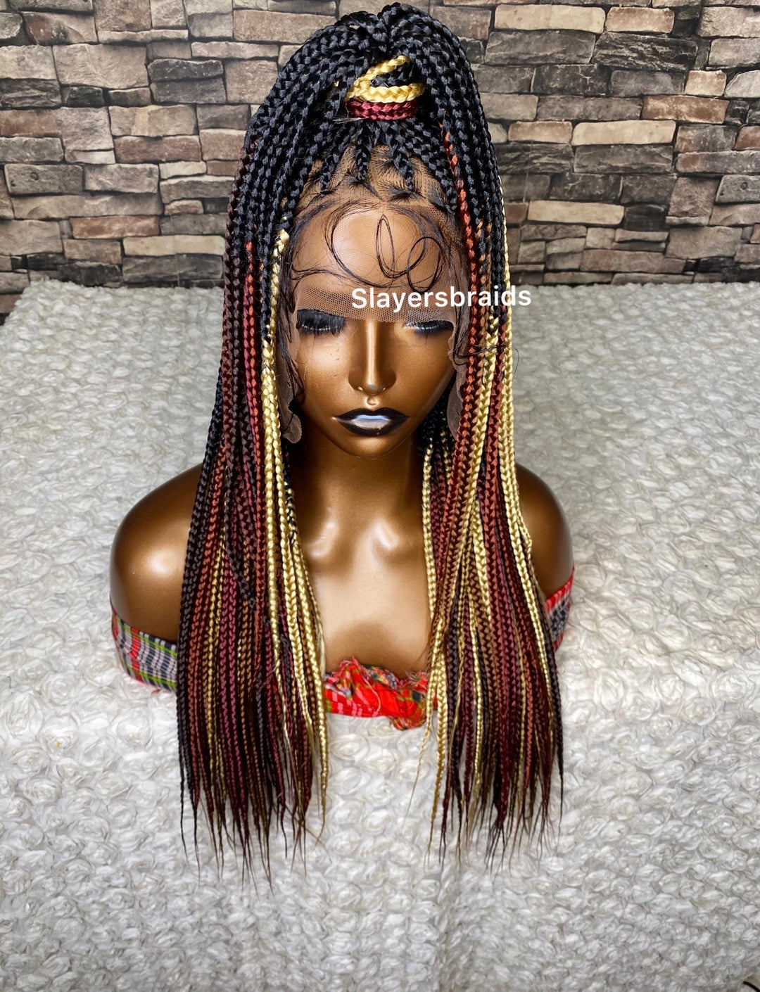 Knotless Braided Wig Protective style for black women -Shena