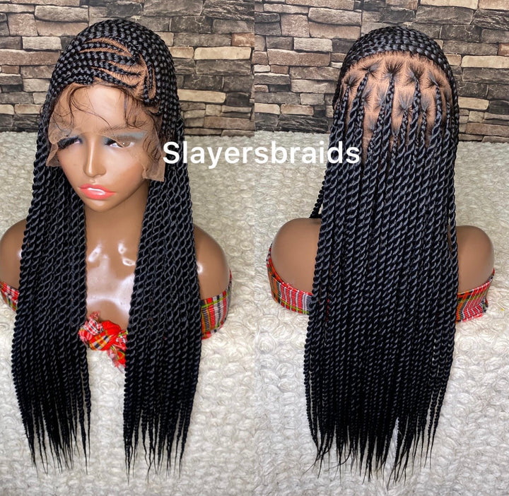 Senegalese Twist Cornrow Braid -Angela