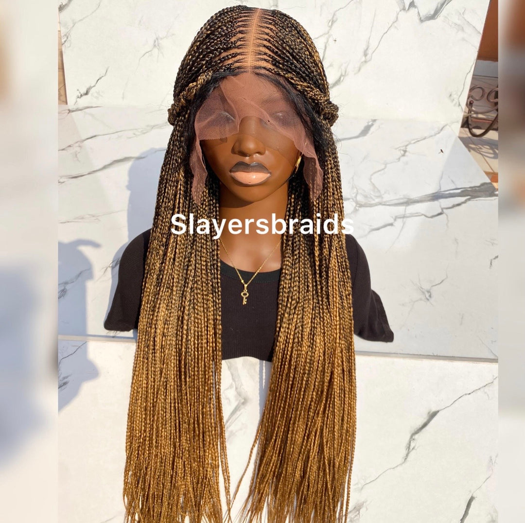 Ombré Knotless Wig Full Lace Senegalese Braids -Toyosi