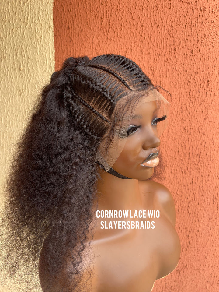 HumanHair protective style Ponytail Wig -Amira