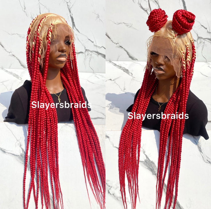 Custom Knotless braided wig lightweight  -Lacey