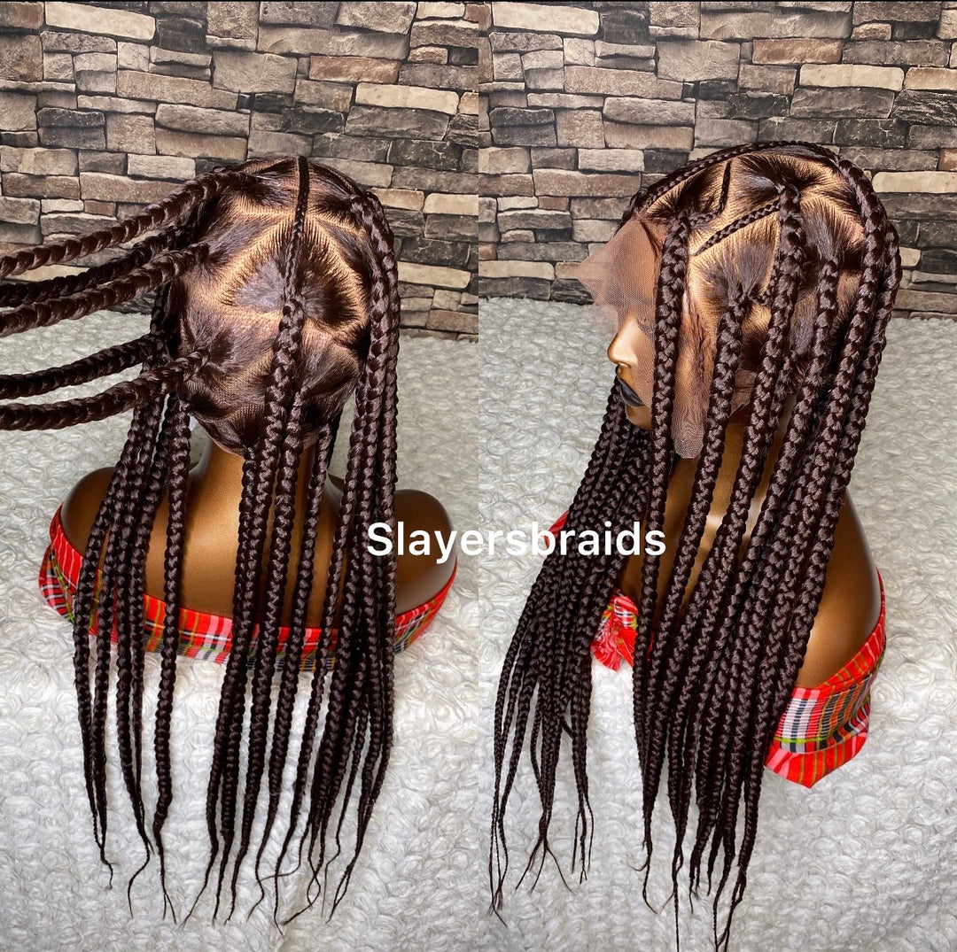 Glueless Triangle Knotless Wig Natural Scalp, -Aleisha