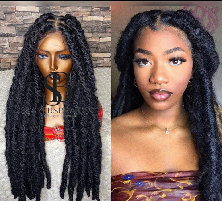 No Glue|No Stress|Natural look in minute Jumbo locs |Ship In US -Aliyah