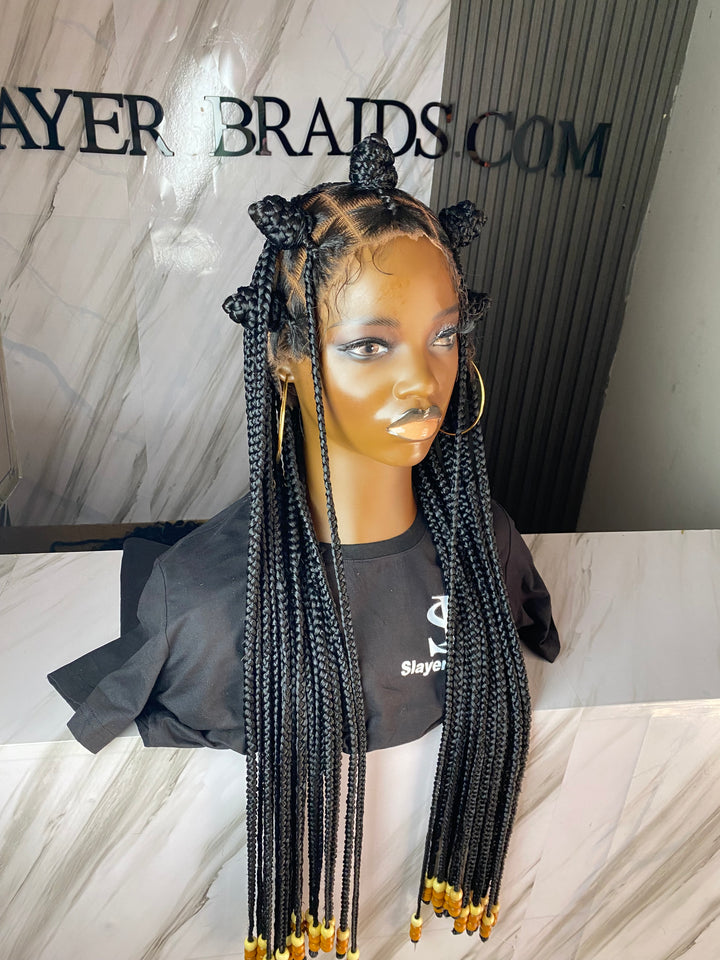 Full lace Knotless Wigs For Black Women: Dinma