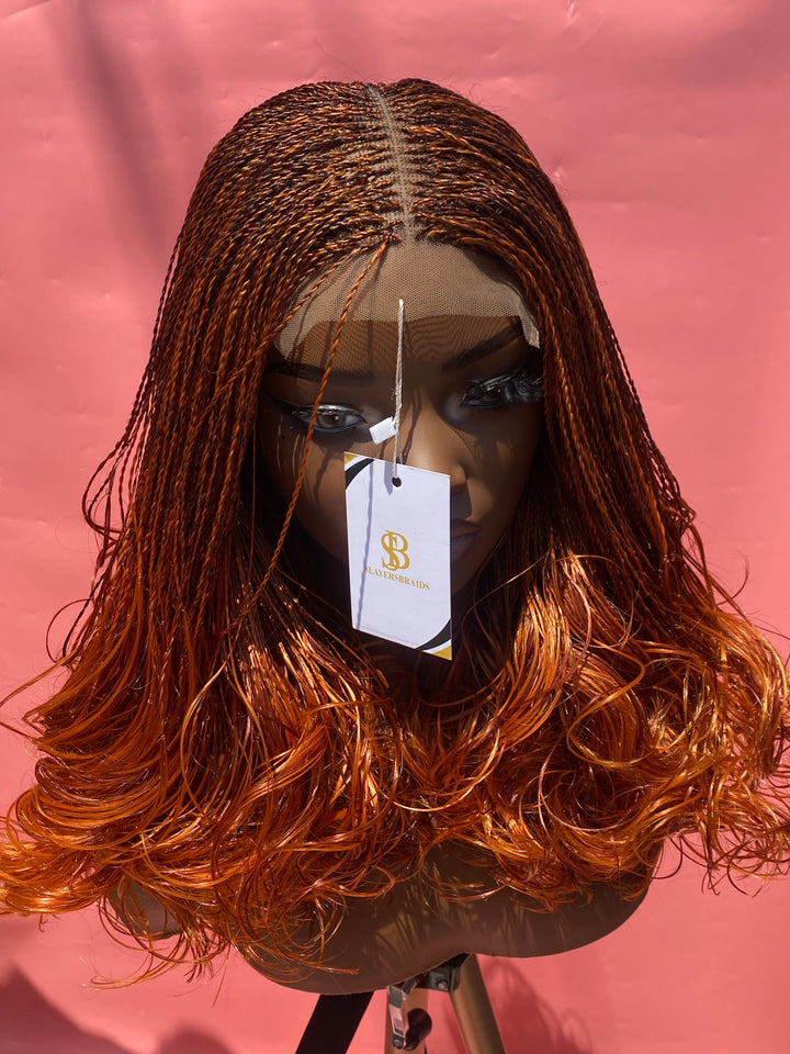 high-quality braids wig: ginger twist braids: Eno