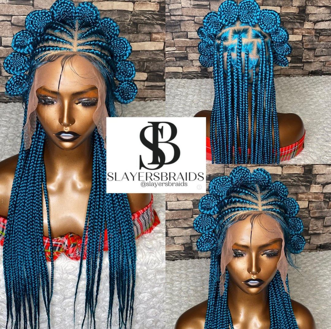 Ready To Ship Koroba Cornrow Knotless Braids Wig