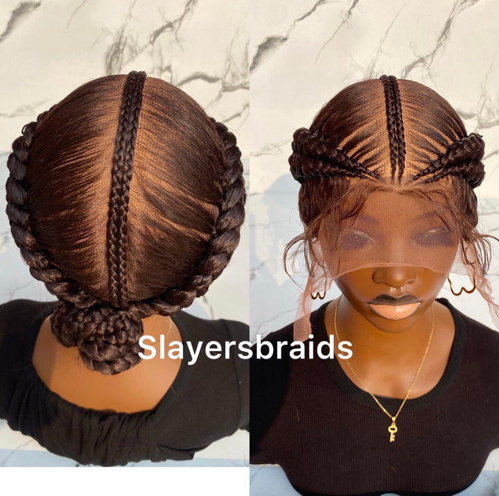 Glueless braided wigs- Alena 