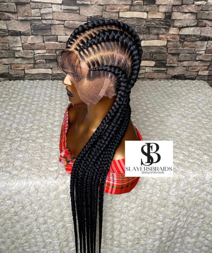 Custom braided Cornrow Wig-Sharnell
