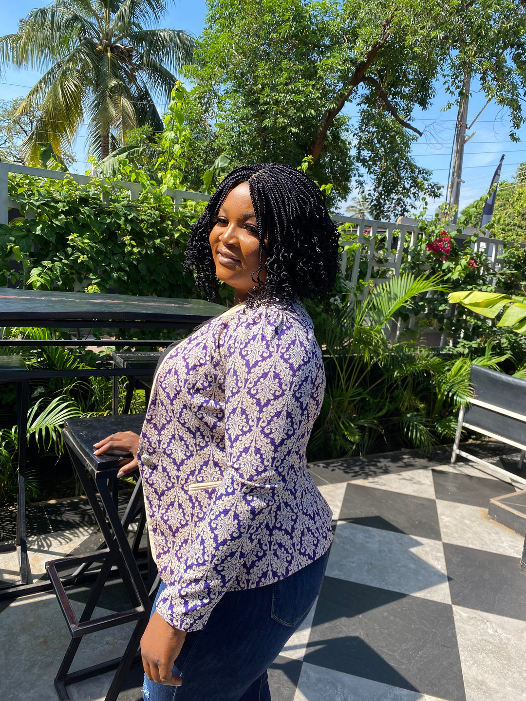 FastShip Boxbraid CurlyWigProtective Style For Black Women. -Edwina