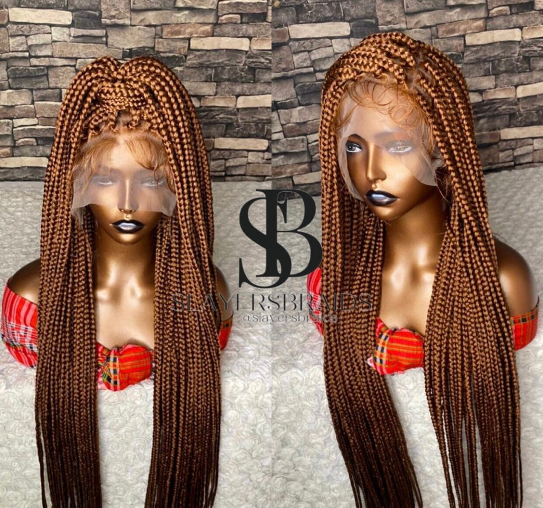 BoxBraid Wig|Time Saving Glueless Braid|luxury handmade Wig-Nanette
