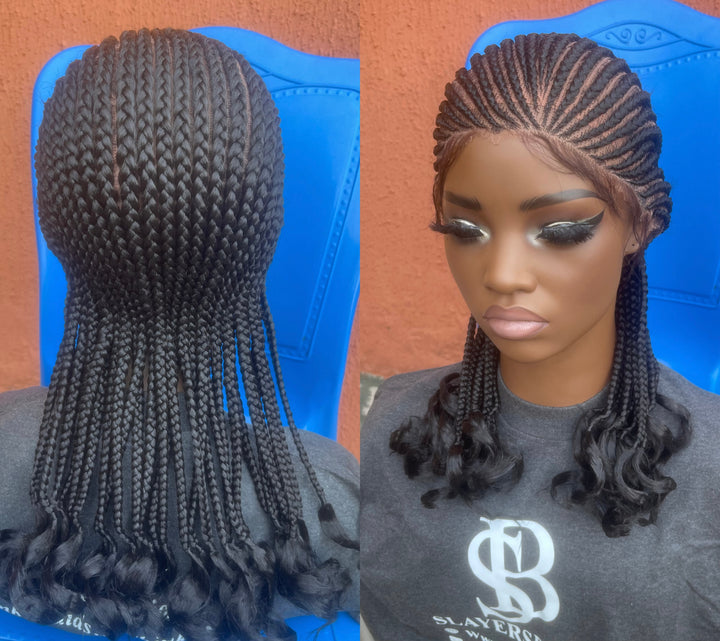Protective style Braid, Flawless cornrow wig,Fast delivery -Sisi Unit