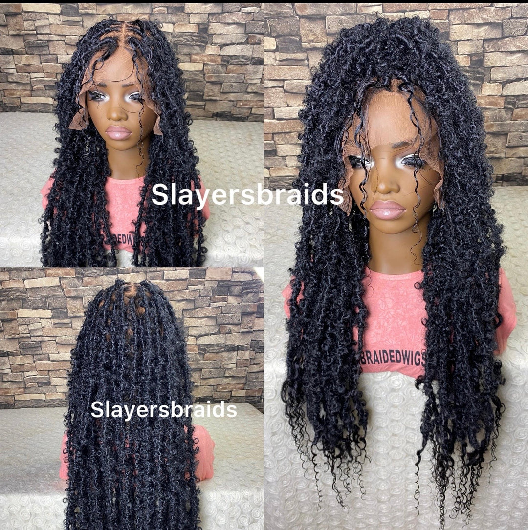 Glueless boholocs Natural Hairline Wig for black women -Leah Unit
