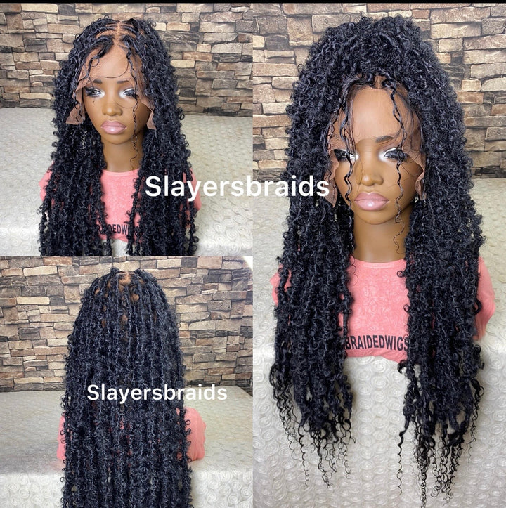 Glueless boholocs Natural Hairline Wig for black women -Leah Unit