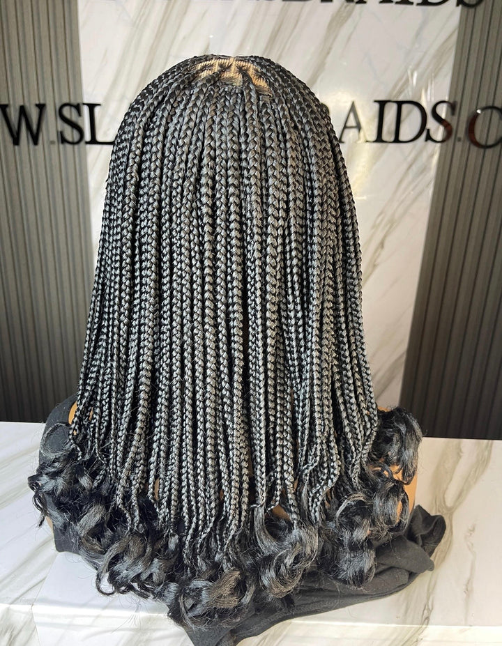 Ready To Ship Curly ends Braidswig for Black Women -Bella unit