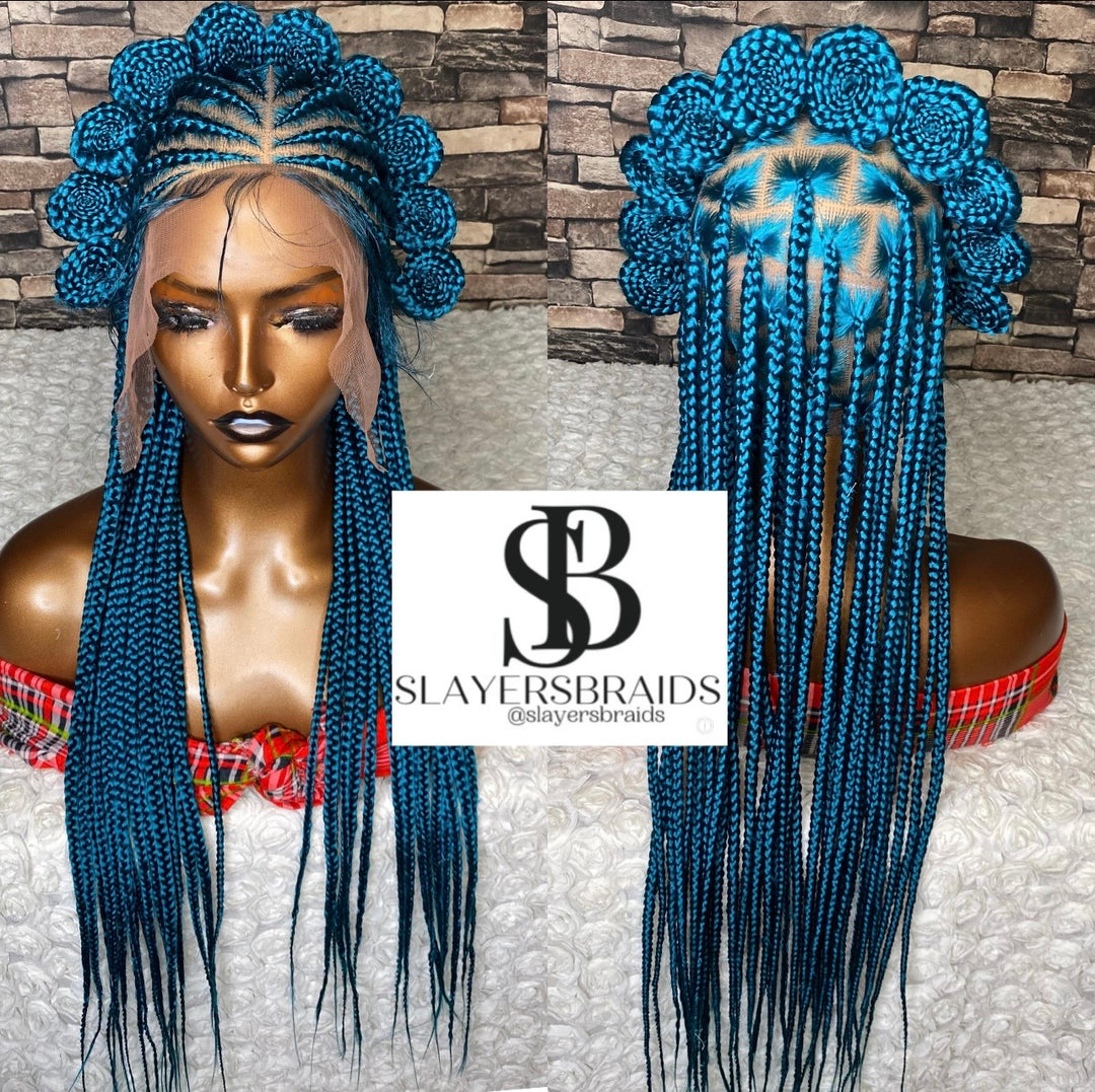 Ready To Ship Koroba Cornrow Knotless Braids Wig