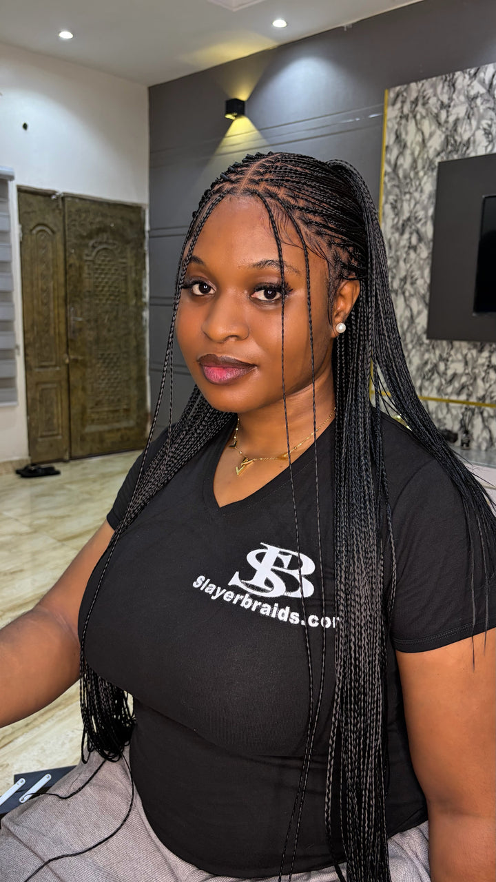 Knotless braided wigs for black women: Bora-