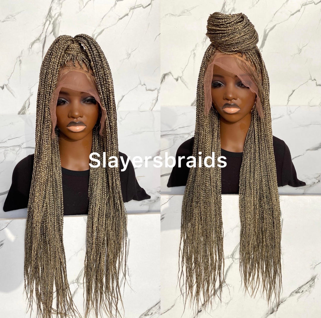 Ombré Knotless Wig Full Lace Senegalese Braids -Omeria