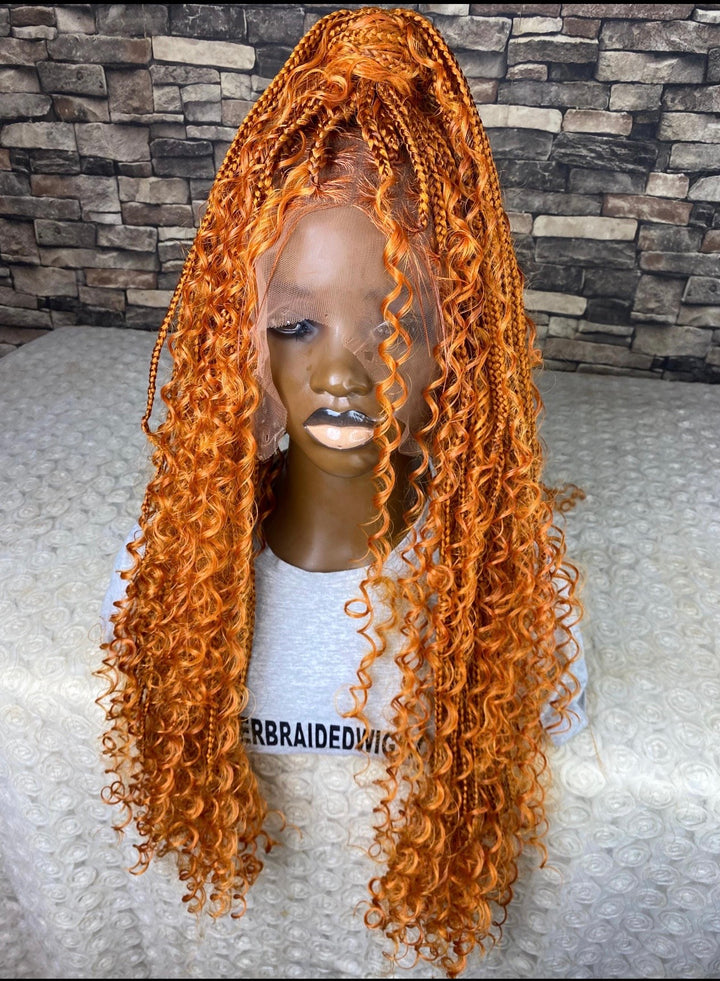 “Ginger Braid, Glueless, Lightweight -Diana Unit Ginger blonde