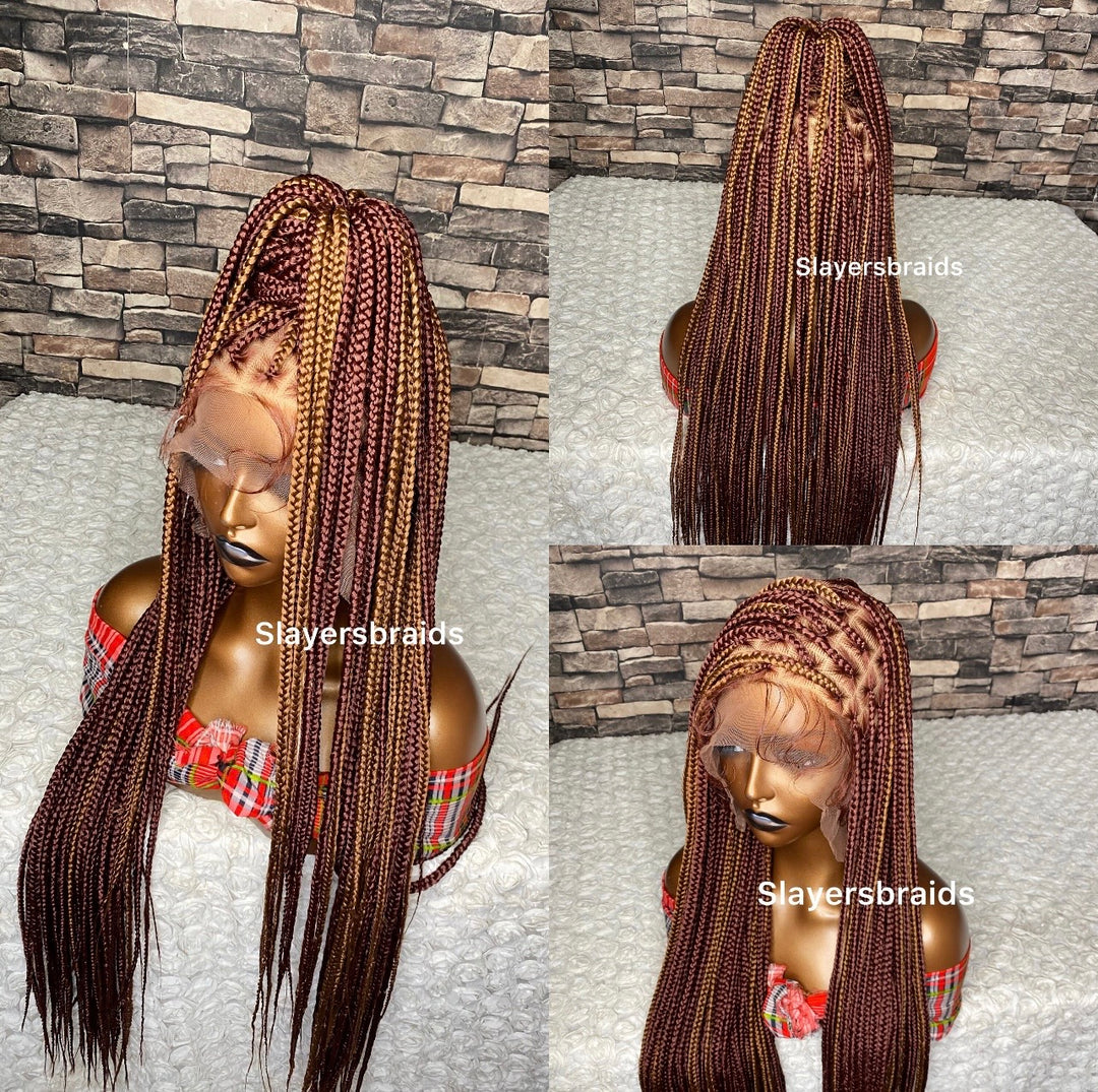 Fast Ship Braids Wig  Zero Tension Scalp Wig -Anwuli unit