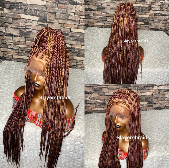 Fast Ship Braids Wig  Zero Tension Scalp Wig -Anwuli unit