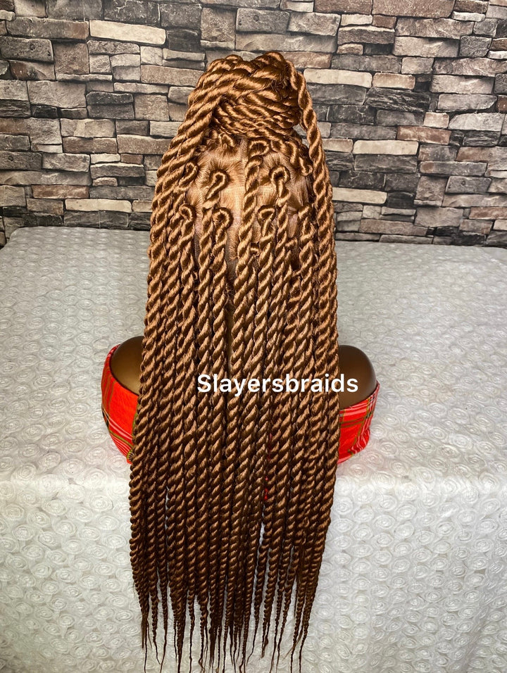 Handmade Updo Cornrow &amp; BoxBraid Twist -Theresa 30