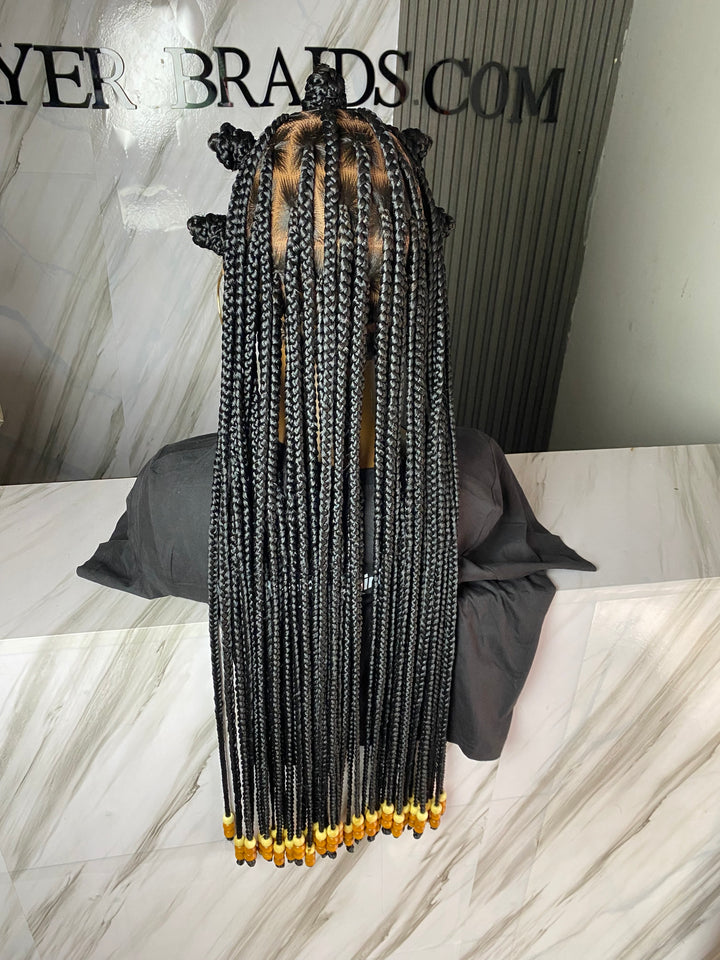 Full lace Knotless Wigs For Black Women: Dinma