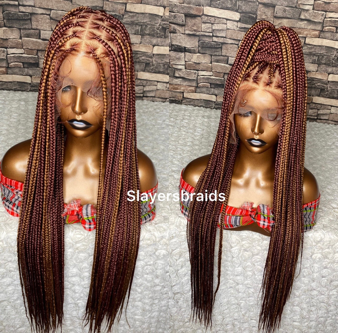 Fast Ship Braids Wig  Zero Tension Scalp Wig -Anwuli unit