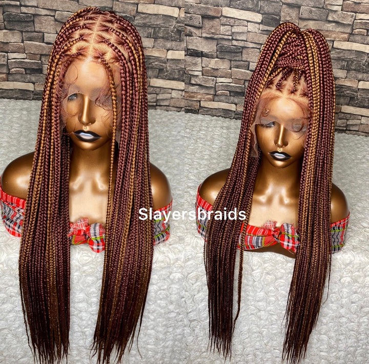 Fast Ship Braids Wig  Zero Tension Scalp Wig -Anwuli unit