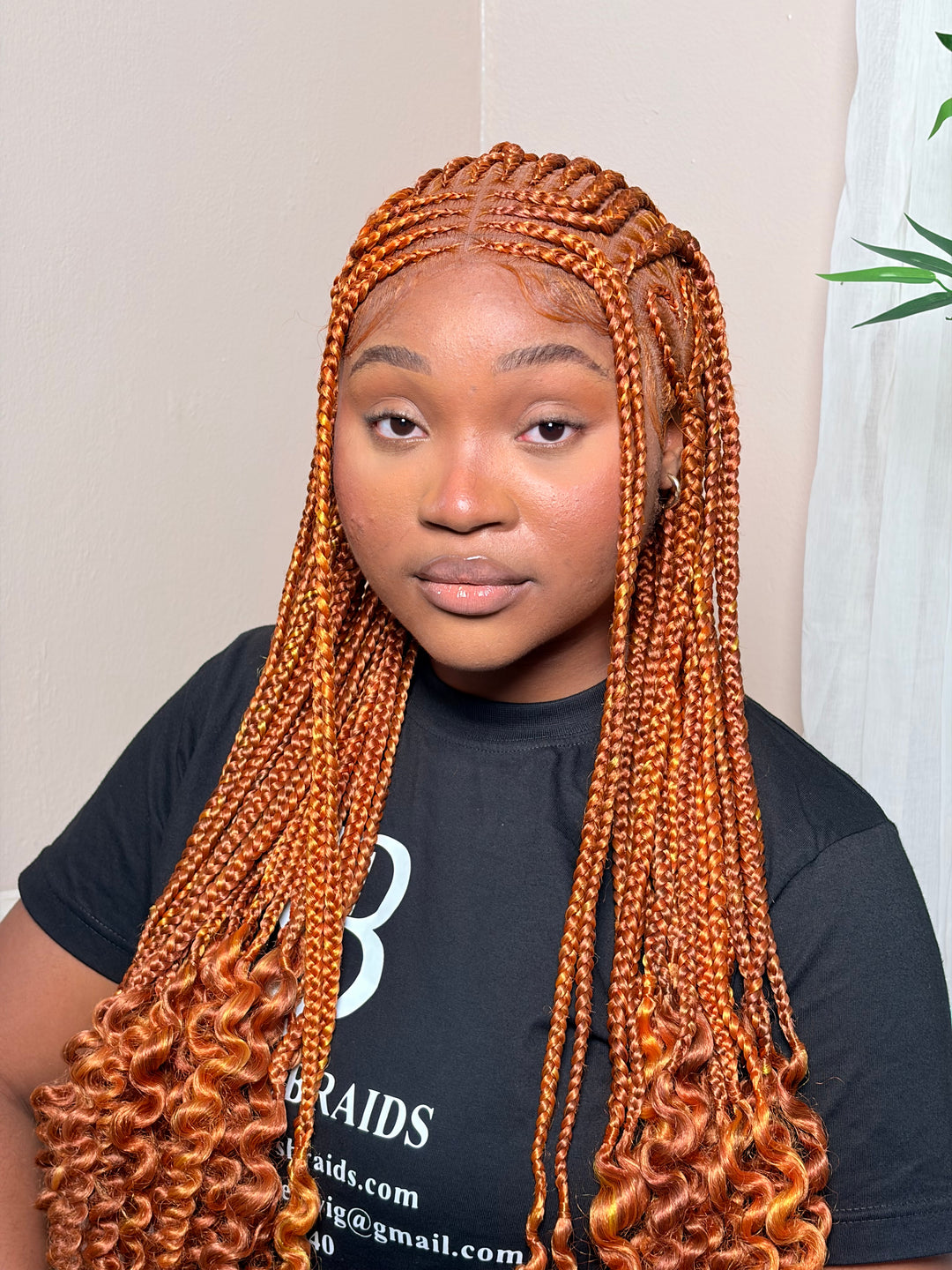 “Glueless Ginger wig for Black Women -Oroma