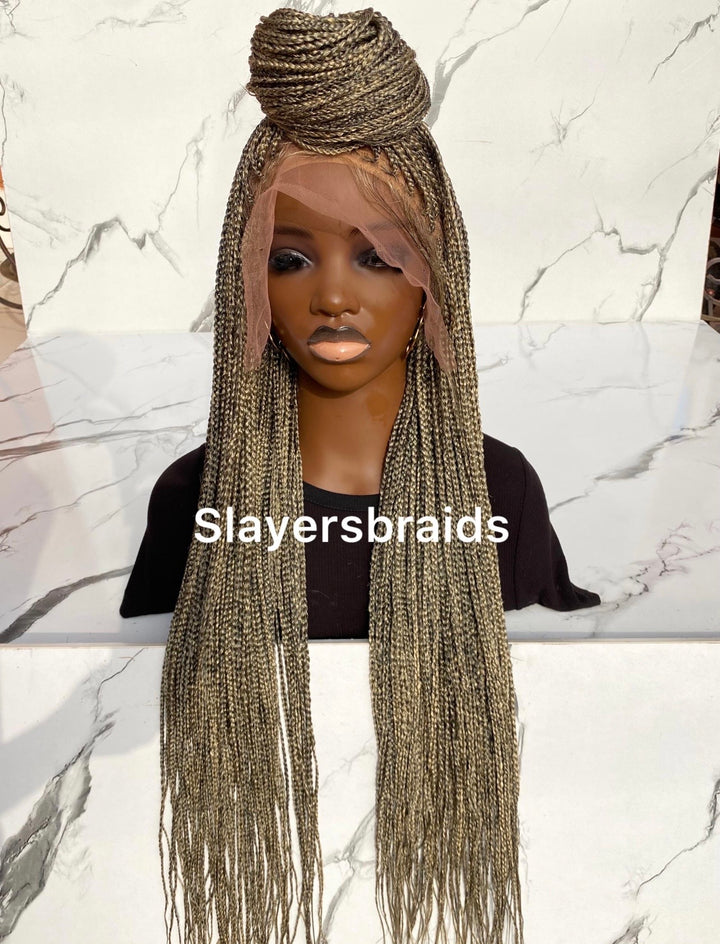 Ombré Knotless Wig Full Lace Senegalese Braids -Omeria