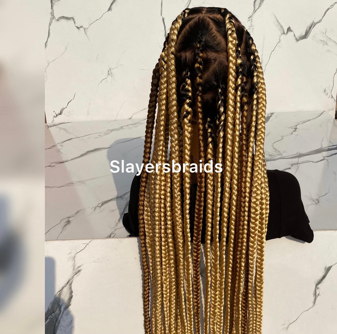 Jumbo Knotless Custom braided wig lightweight  -Maria