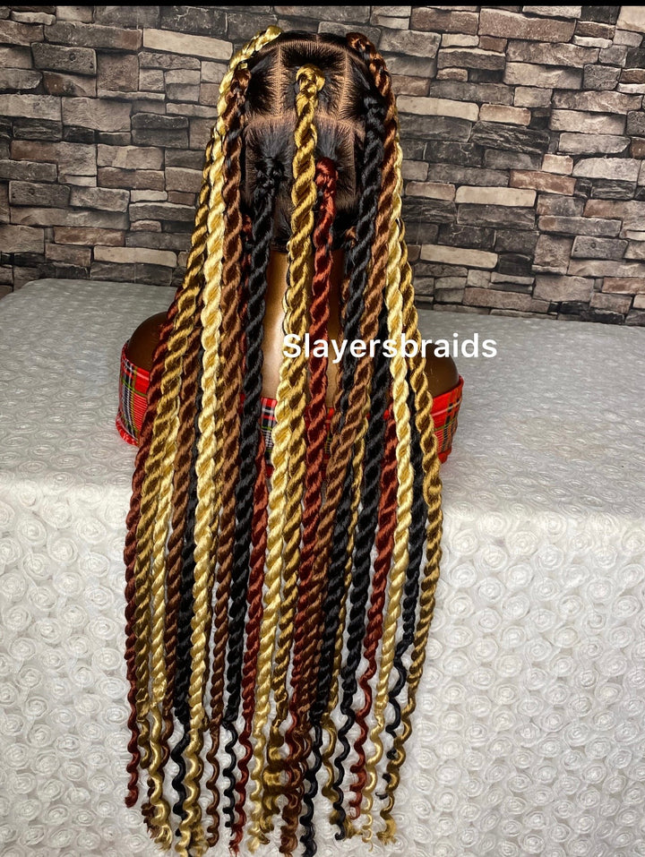 “Glueless knotless braid wig – beginner friendly - Nadgia Unit