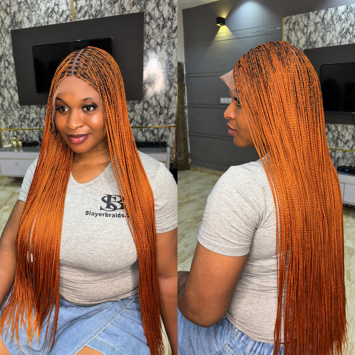 Small size Knotless Wig: Black Women Braids: Bora