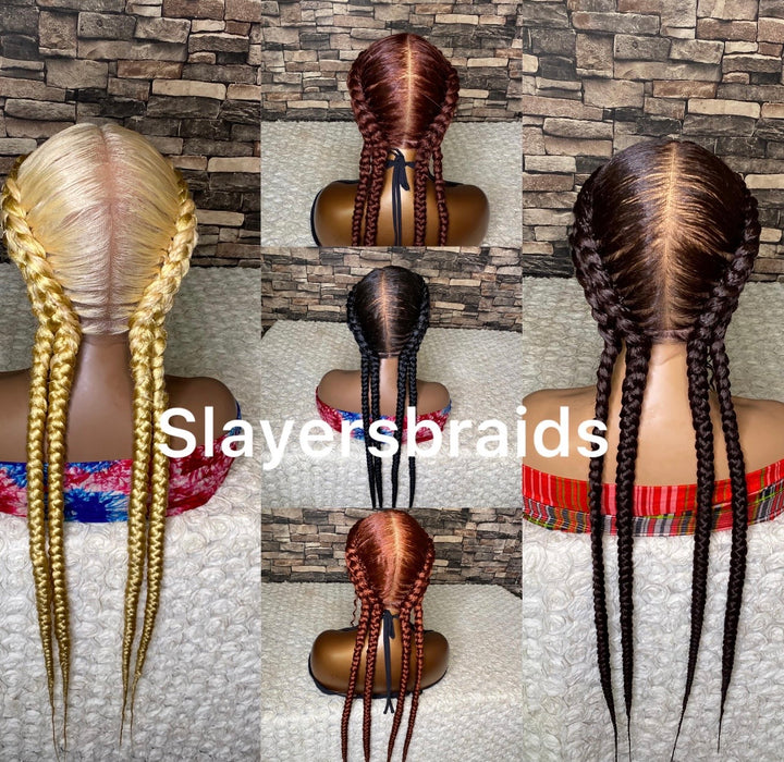 Luxury Cornrow Braided wig for Black women –Anifat