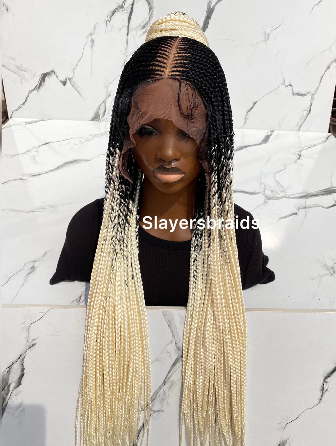 Realistic Braided Lace Wig Pre-Plucked Hairline Wig -Vee