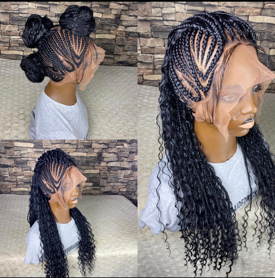 Mohawk BraidWig Pre Styled Time Saving,Everyday Wear  -Jazz