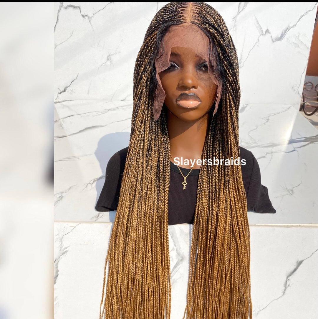 Ombré Knotless Wig Full Lace Senegalese Braids -Toyosi