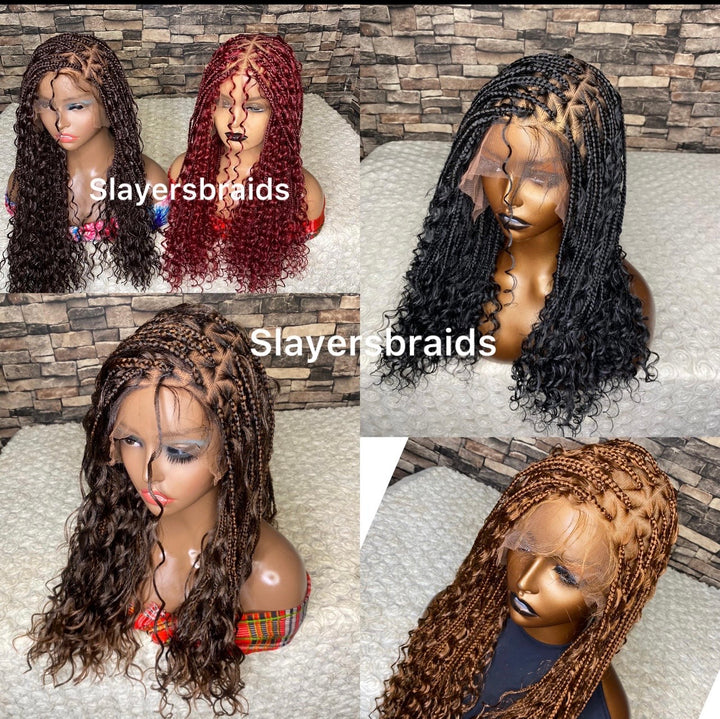 Triangle Knotless Goddess Braids -Diana 2 (multi color