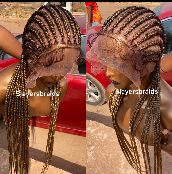 Straight Back Cornrow Wig Effortless Beauty Wig For Queens -Kenya