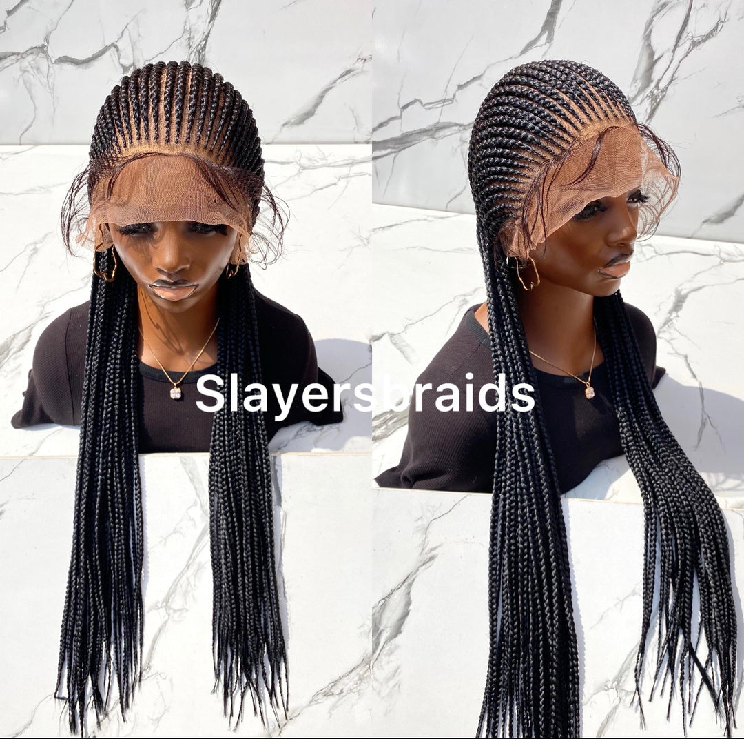 Cornrows Braided Wig:Full Lace Wig-Nykia